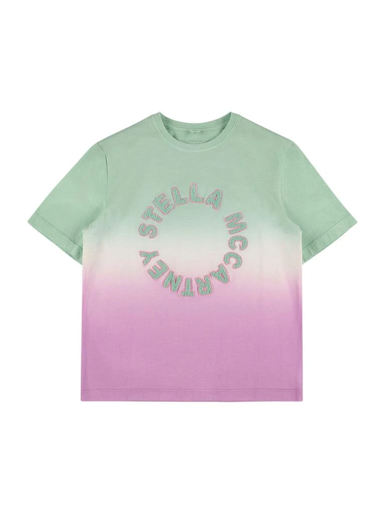 Stella McCartney Organic Cotton Degradé Logo T-shirt 1