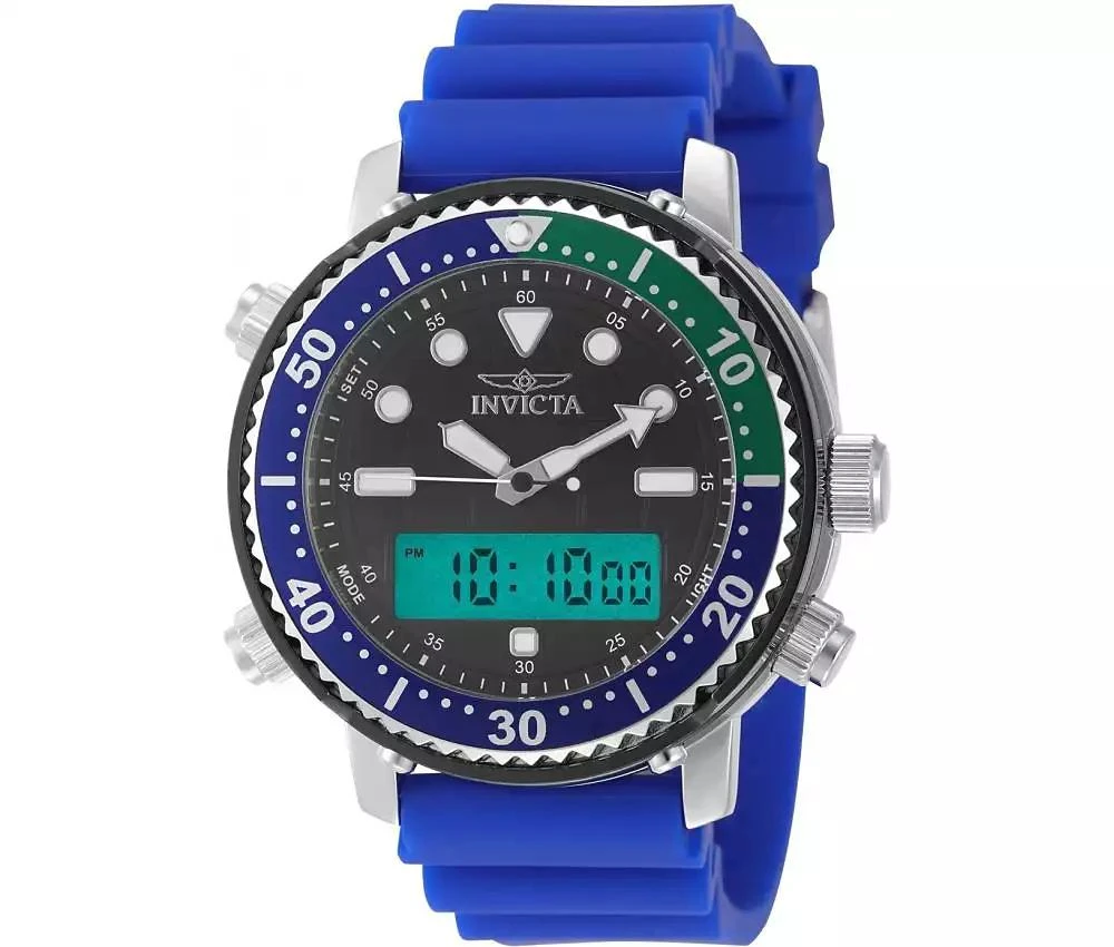 Invicta Men's 49447 Pro Diver Digital, Quartz Electronic, PC21AF Black Dial Watch 2