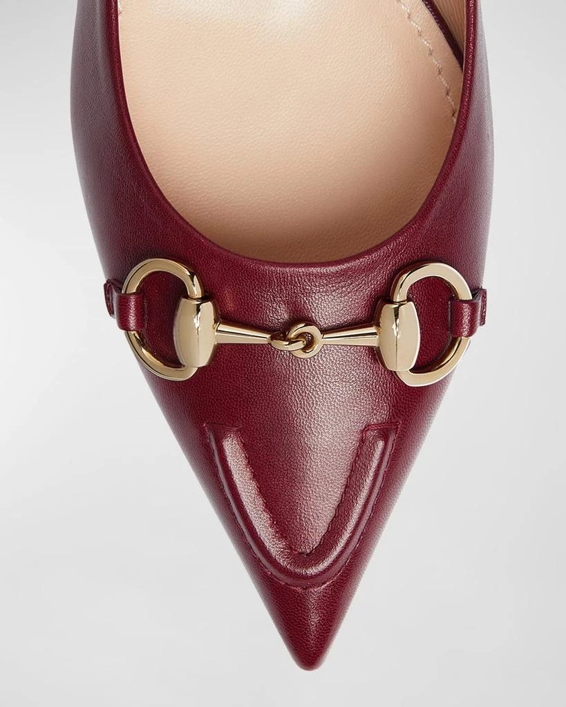 Gucci Erin Leather Horsebit Ballerina Flats 4