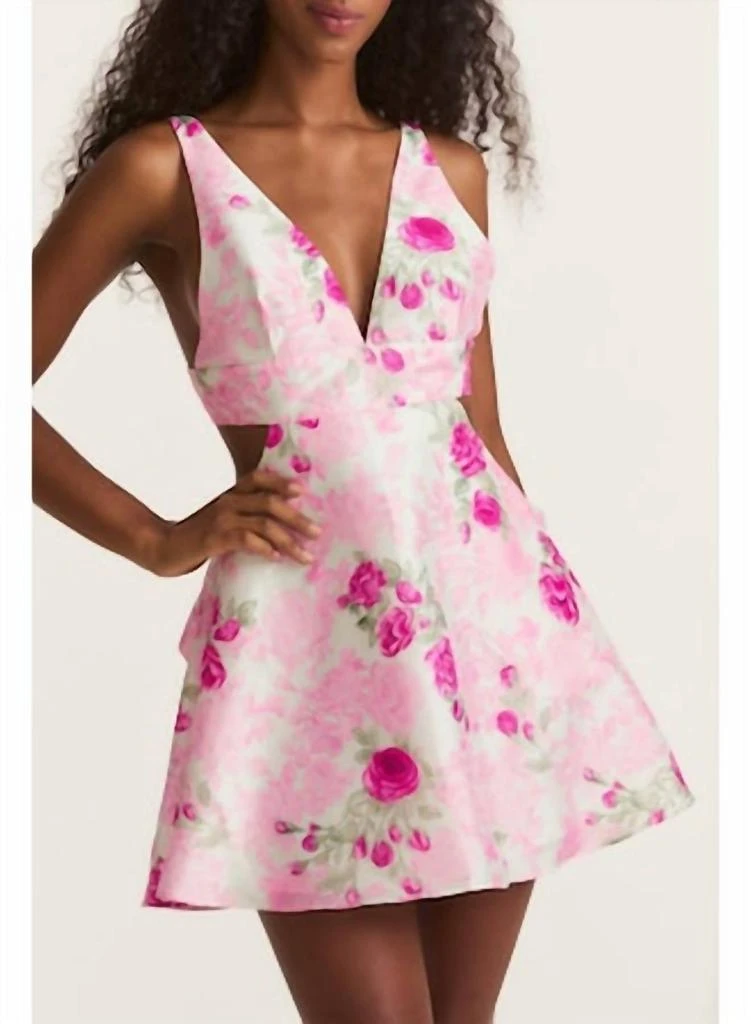LOVESHACKFANCY Till Dress In Pink Ivy 1