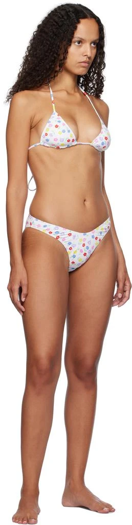 Frankies Bikinis White Suki Floral Classic Bikini Bottom 4