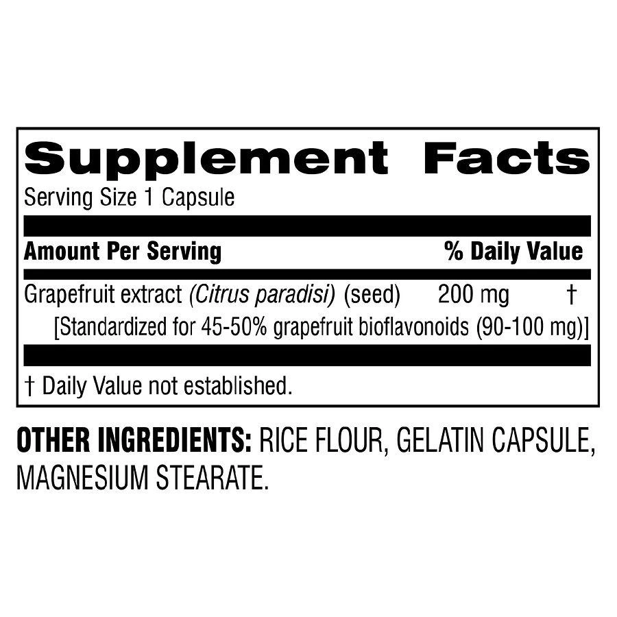 Botanic Choice Grapefruit Seed Extract 200mg 2