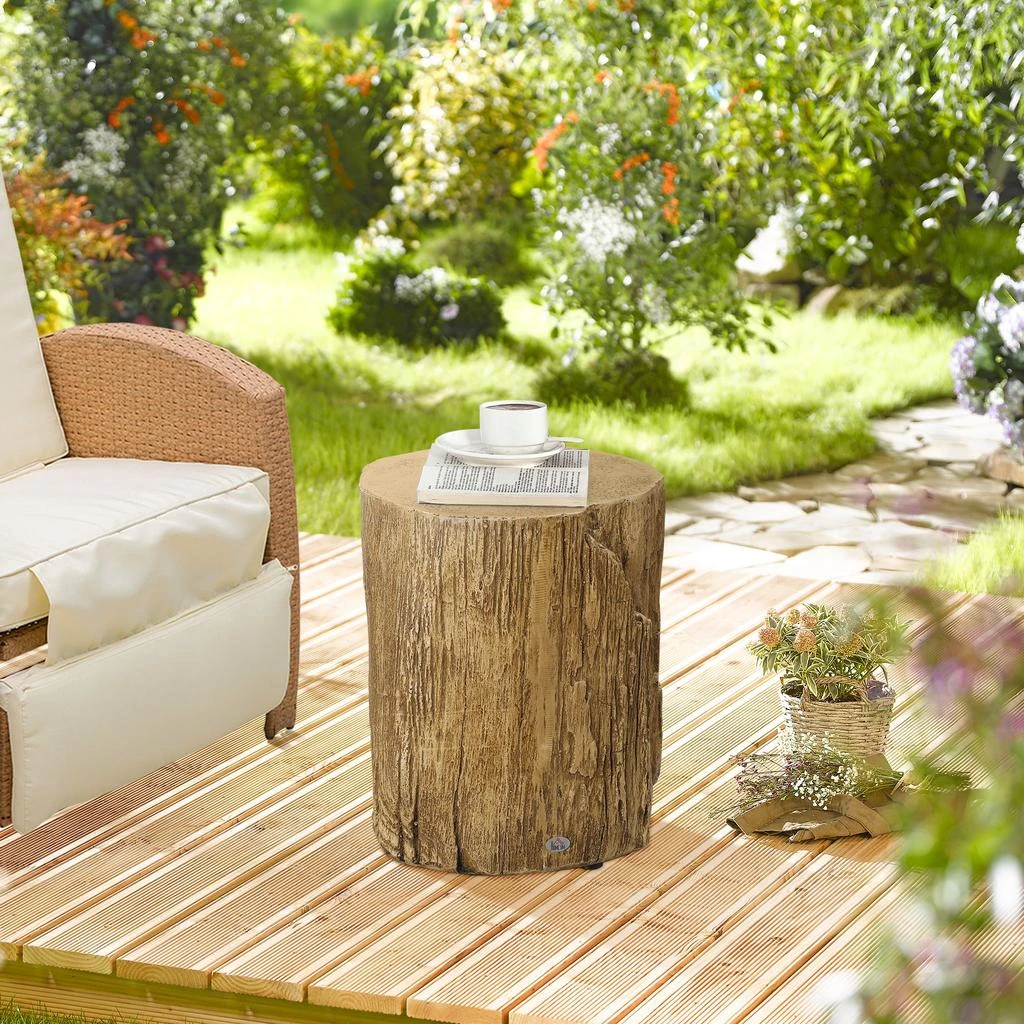 Hivvago Tree Stump Coffee Table for Indoor or Outdoor Use 2