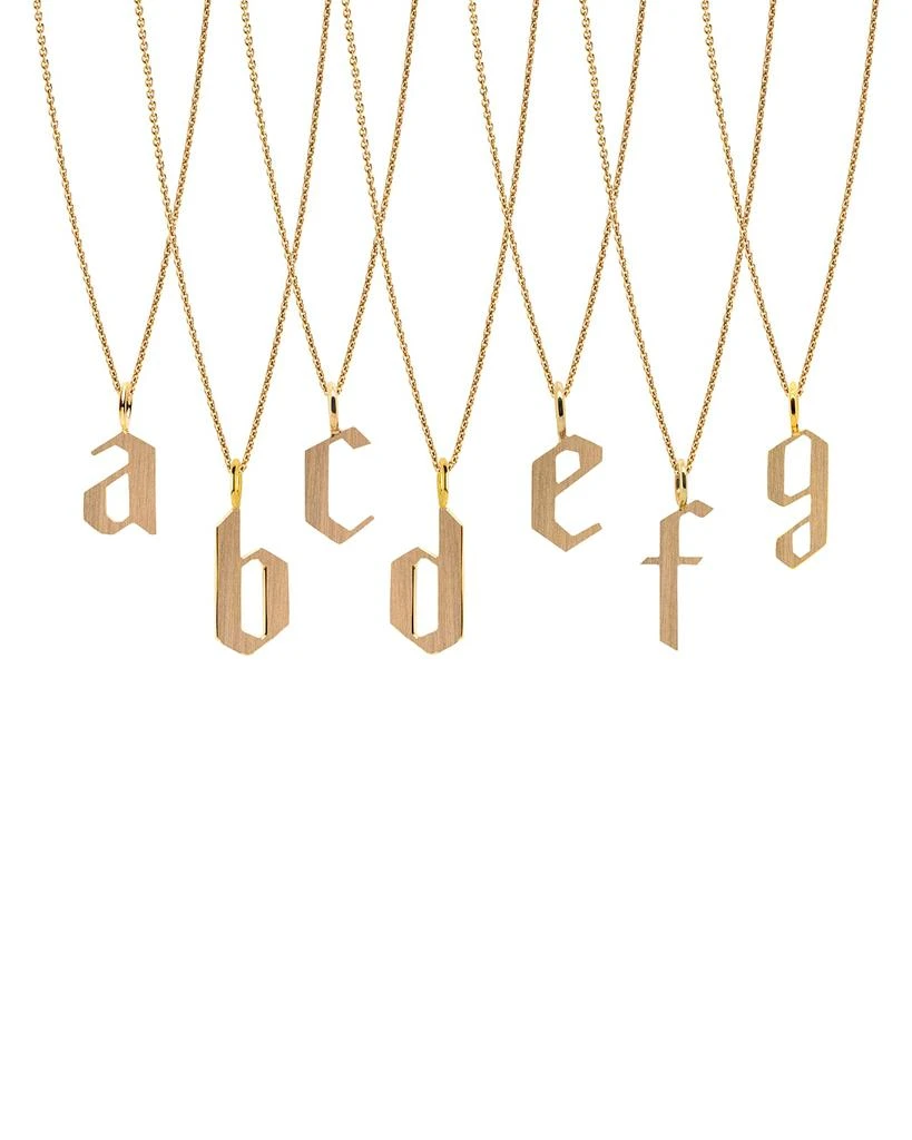 Bridget King Jewelry 14k Alphabet Necklace 1