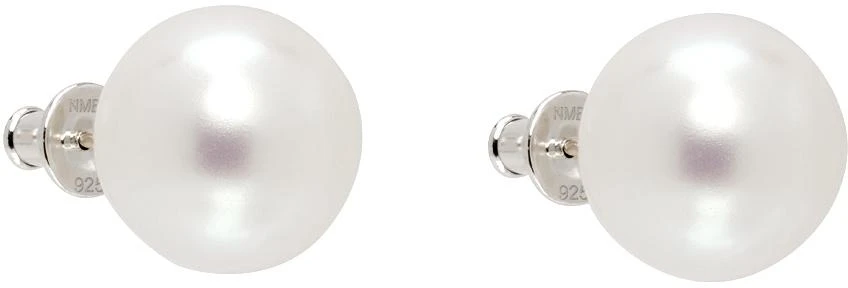 Numbering White #9102 Earrings 2