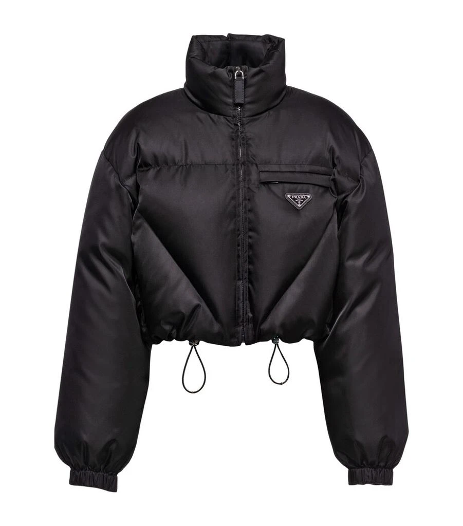 Prada Crop Re-Nylon Puffer Jacket 1