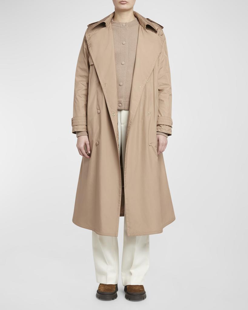 Moncler Barbentane Lightly Padded Trench Coat - Coats - Free