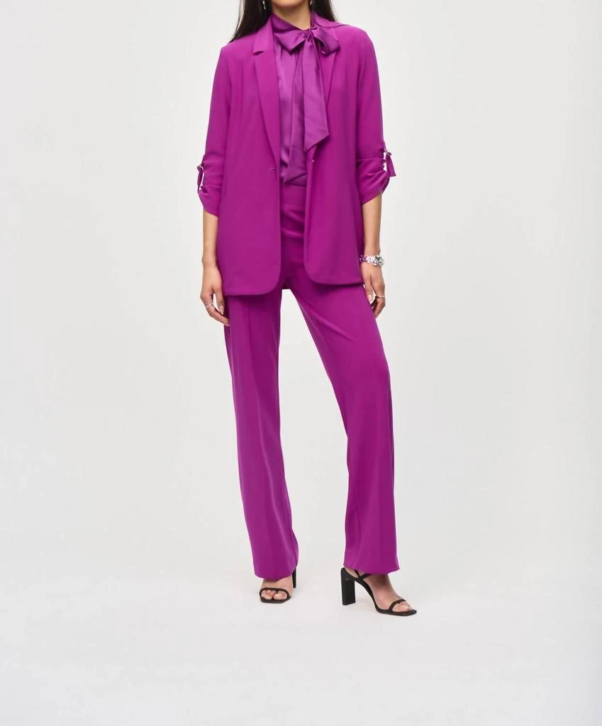 JOSEPH RIBKOFF Joseph Ribkoff - One-button 3/4 Sleeve Blazer 3