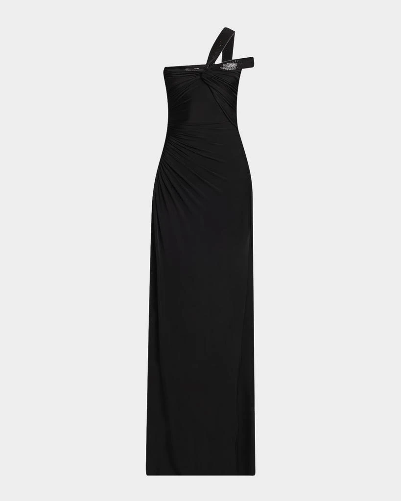 Tom Ford Sequin Twisted One-Shoulder Jersey Slit Gown - Dresses & Skirts - Free Shipping - BeyondStyle Tom Ford Sequin Twisted One-Shoulder Jersey Slit Gown - Dresses & Skirts - Free Shipping - BeyondStyle