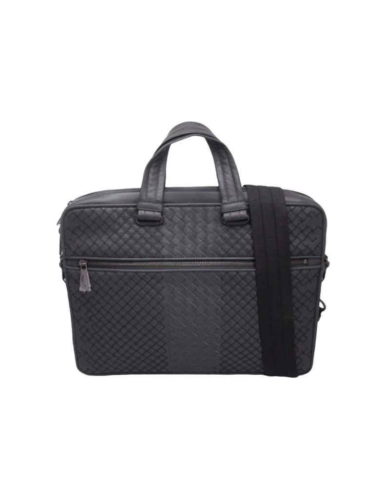 Bottega Veneta Leather Grey Business Bag 1