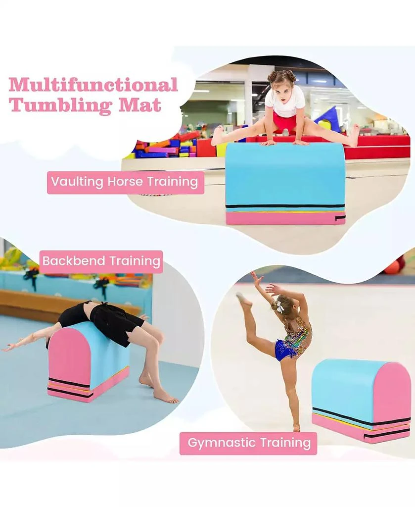 Costway Mailbox Tumbling Mat Gymnastics Vaulting Box with Detachable Mat 
Carrying Handle 8
