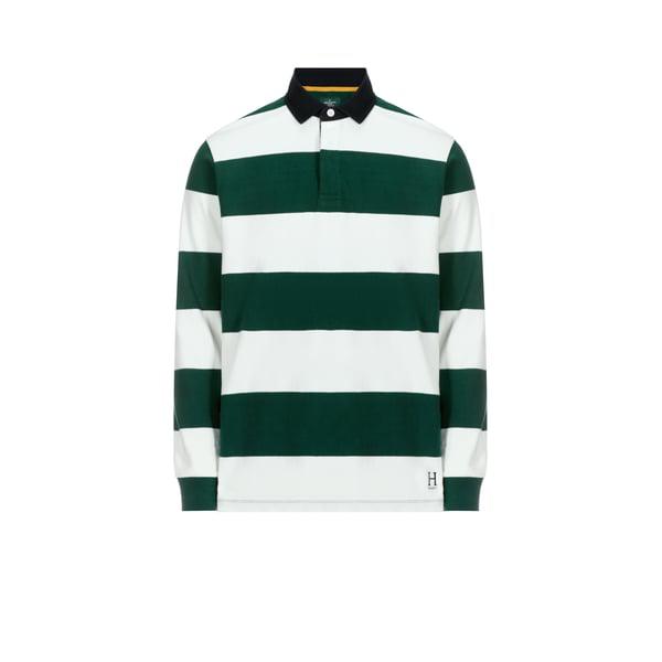 Hackett Striped cotton polo shirt