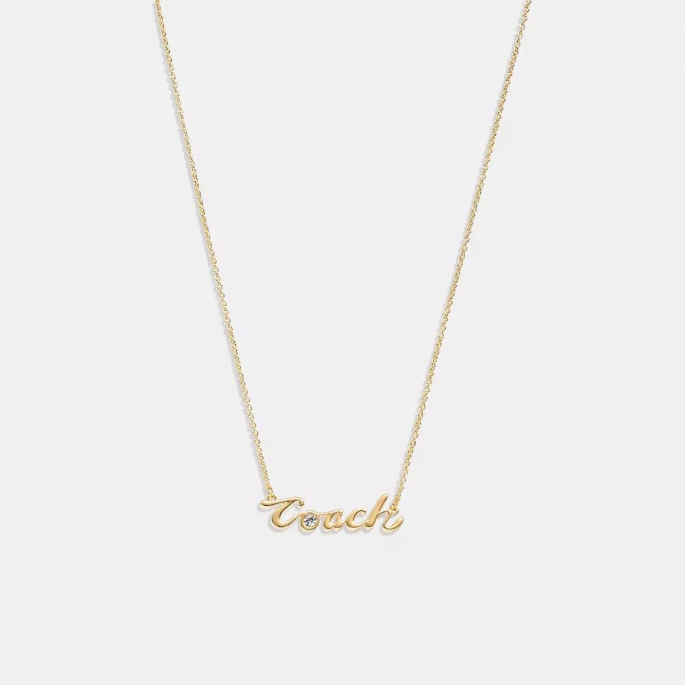 COACH® Logo Script Necklace 1