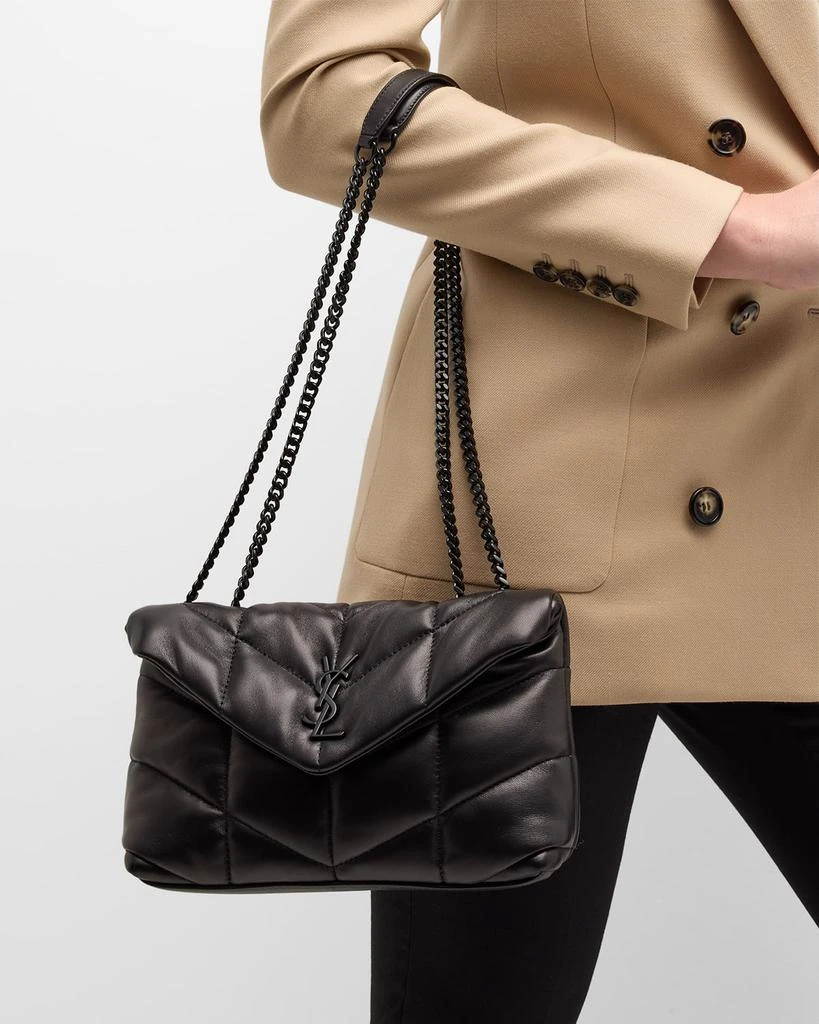 Yves Saint Laurent Lou Puffer Toy YSL Shoulder Bag in Quilted Leather 4