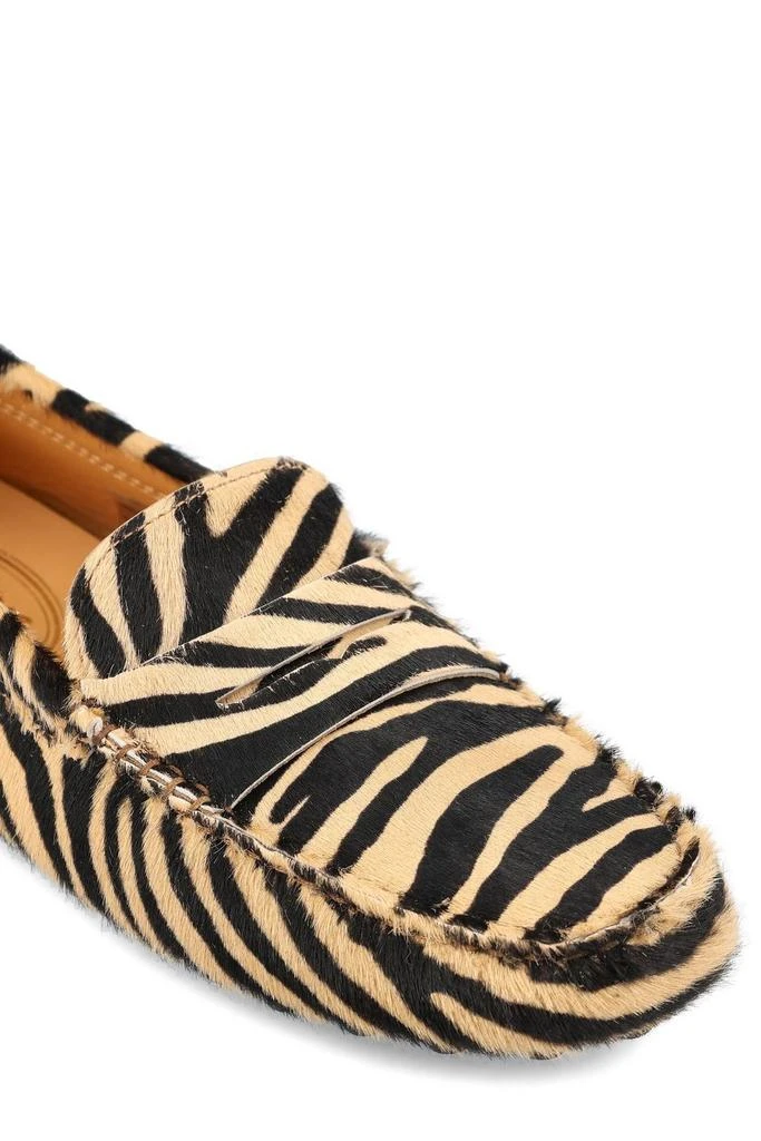 Tod's Tod's Gommino Zebra Printed Loafers 4