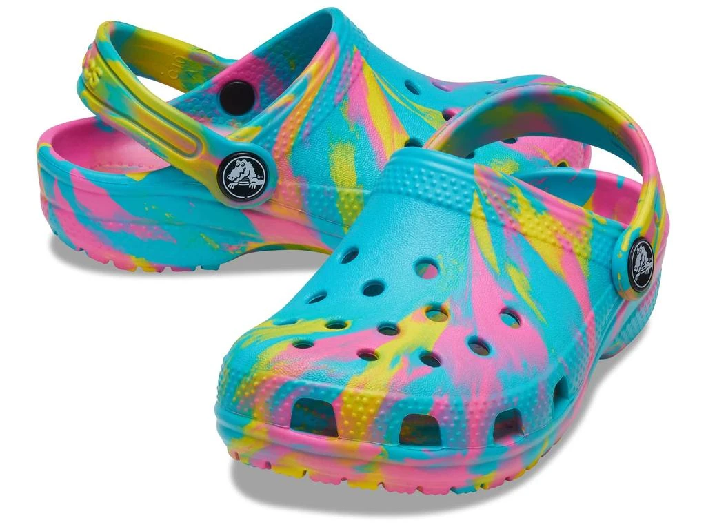 Crocs Classic Marbled Tie-Dye Clog (Toddler) 1
