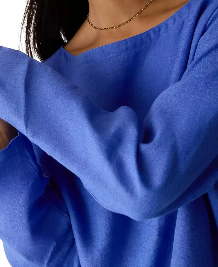 Eileen Fisher Women
s Boat Neck Boxy Top, Regular 
Plus Size 4