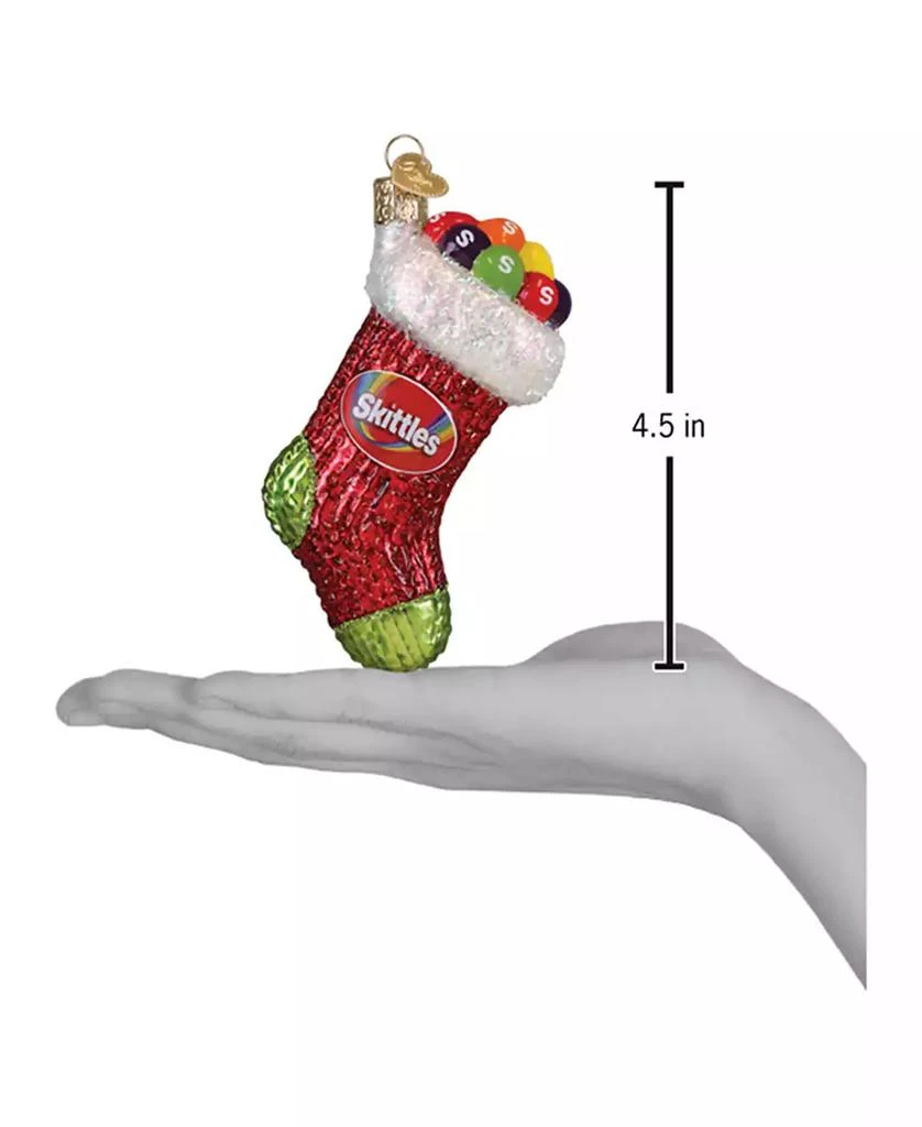 Old World Christmas 4.5" Mars Wrigley Candies Skittles Stocking Ornament 4