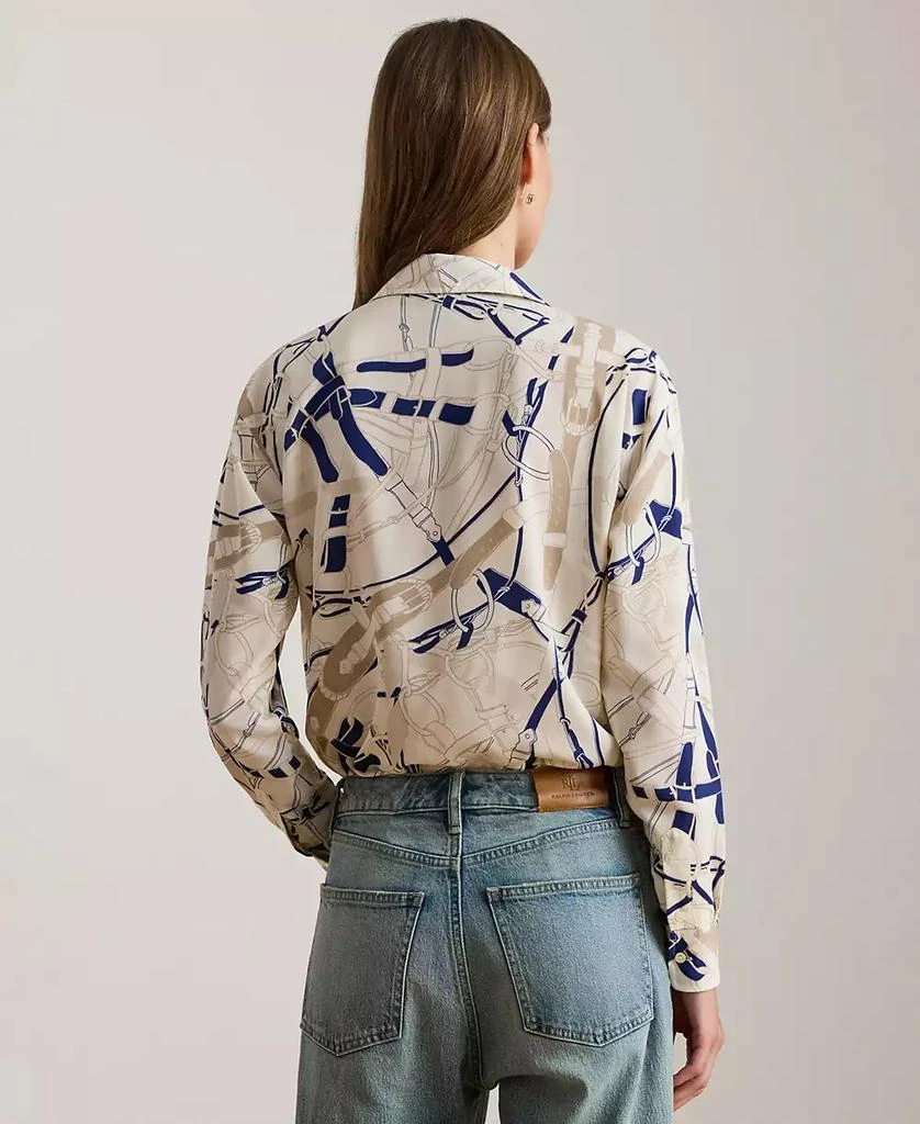 Ralph Lauren Women
s Relaxed Fit Printed Shirt, P/XS-XX 4