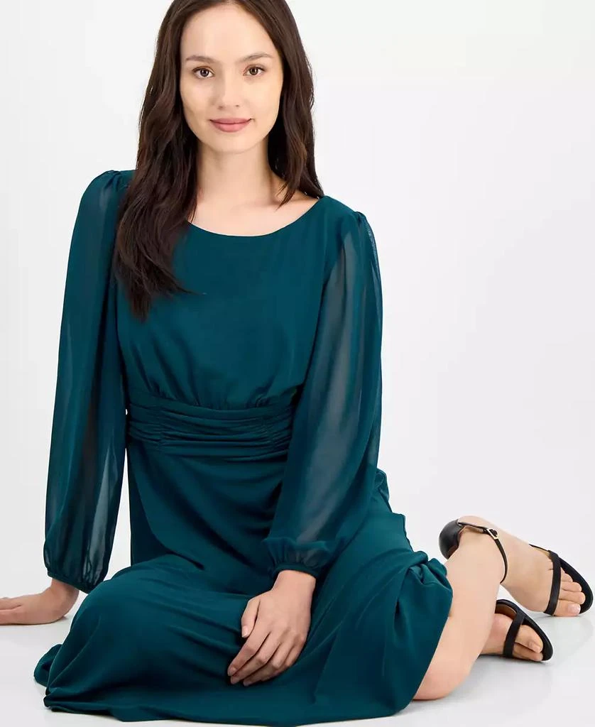 knee length dresses for ladies Flourishing Meadow Midi Dress– Teuta Matoshi