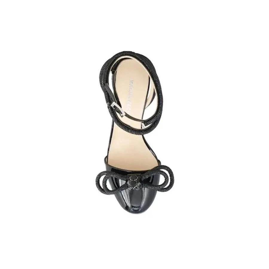 Mach & Mach Double Bow Strass Patent Leather Sandals 3