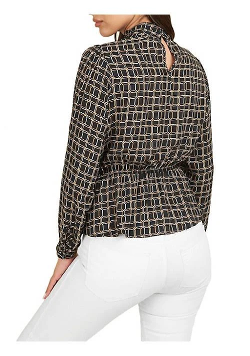 DR2 by Daniel Rainn By Daniel Rainn Mock Turtleneck Shirred Top Blouse 3