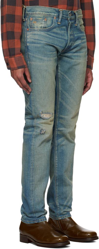 RRL Blue Slim Fit Ridgway Selvedge Jeans