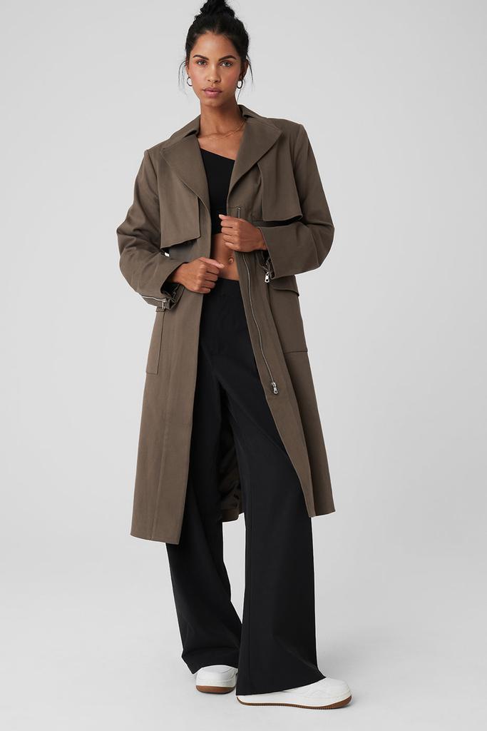 Alo Formation Trench Coat - Olive Tree