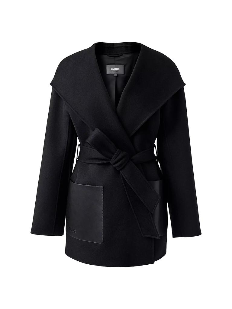 Mackage Azra Wool Wrap Jacket