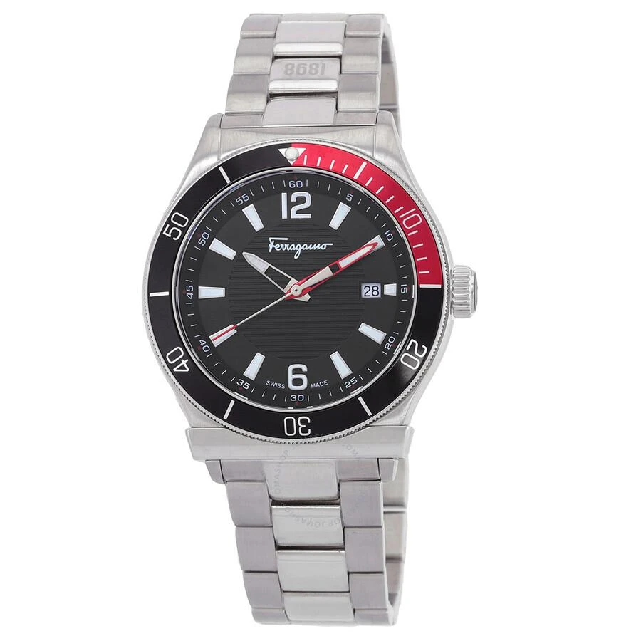 Salvatore Ferragamo Ferragamo 1898 Sport Quartz Black Dial Coke Bezel Men's Watch SFYK00620 1