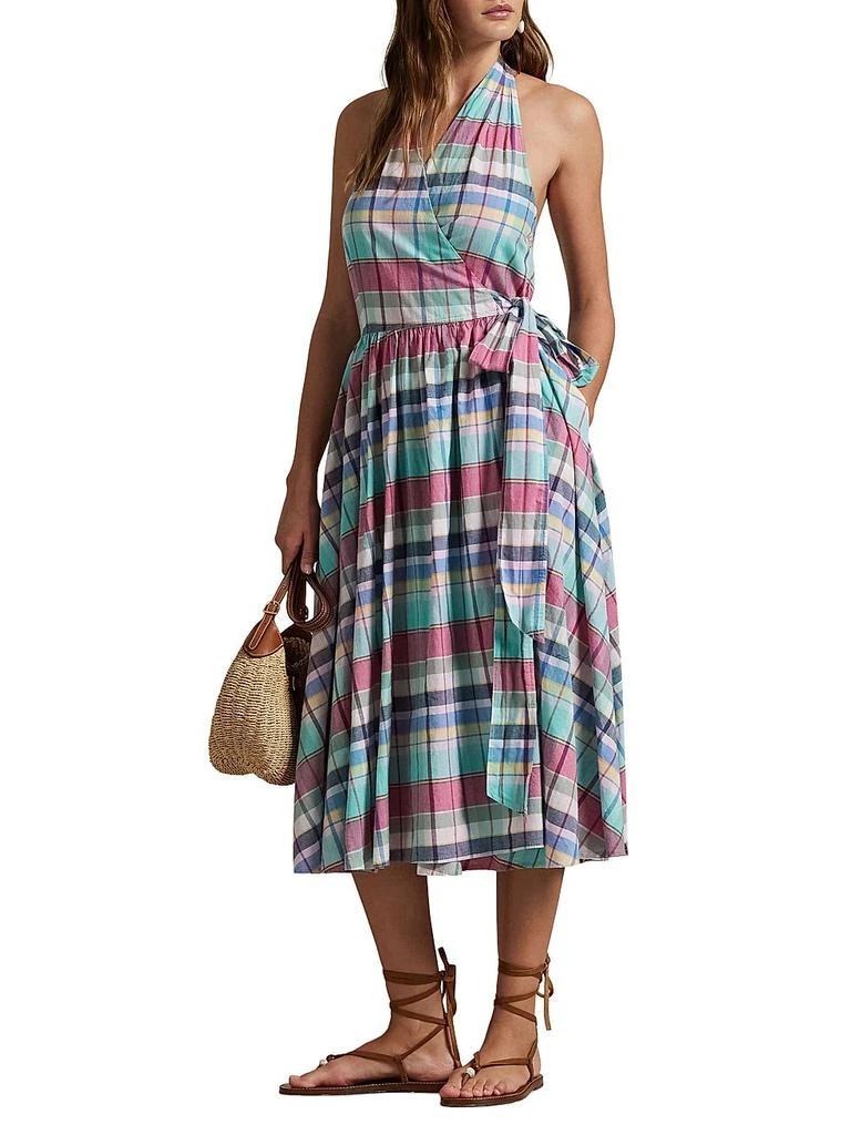 green emerald velvet dress Ralph Lauren Polo Meg Gingham Fit and Flare Plaid Dress Size US 2 UK 6 –  Afashionistastore
