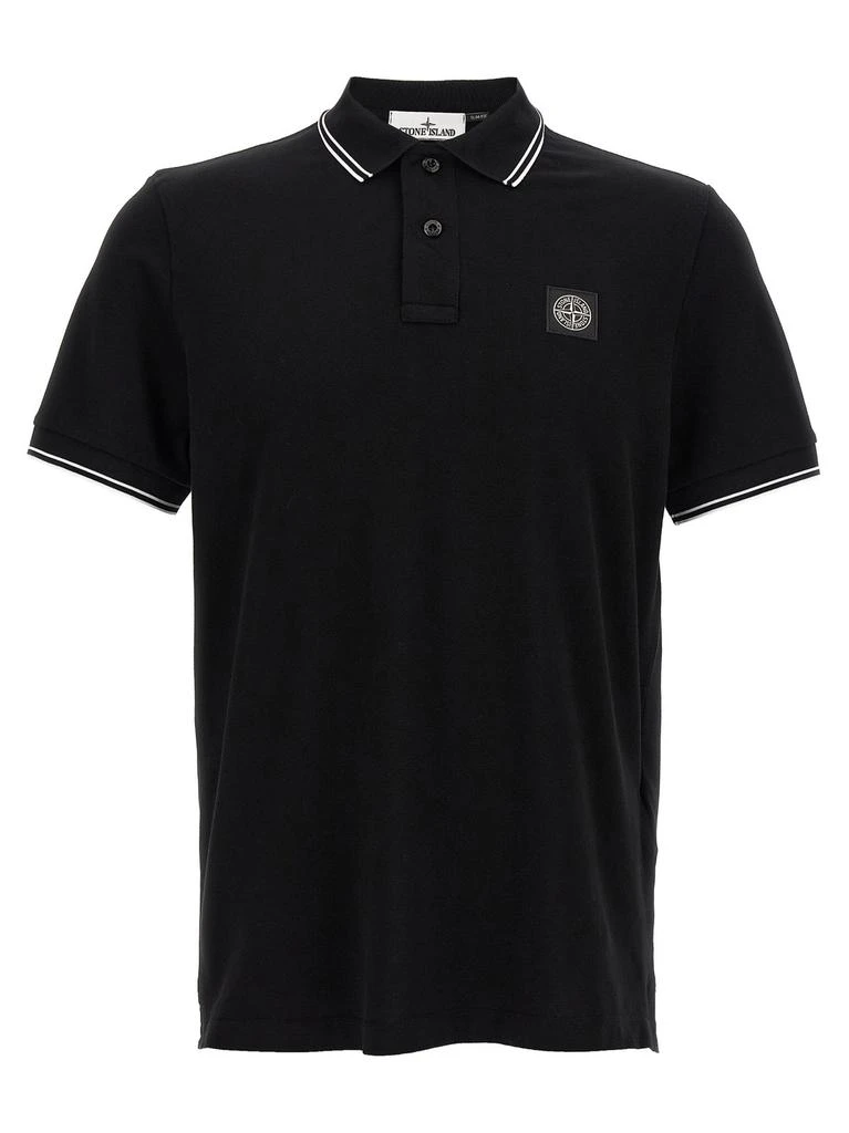 Stone Island Stone Island Logo Patch Buttoned Polo Shirt 1