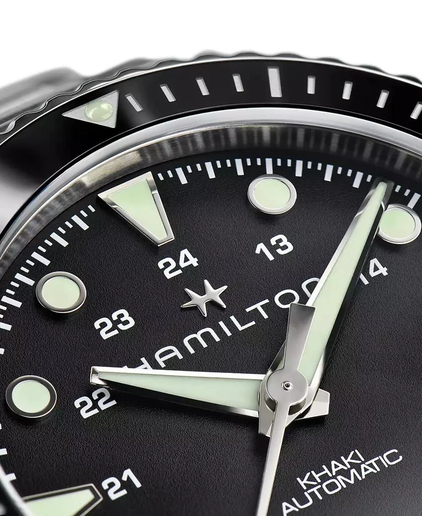 Hamilton Men
s Swiss Automatic Khaki Navy Scuba Stainless Steel Bracelet Watch 43mm 5