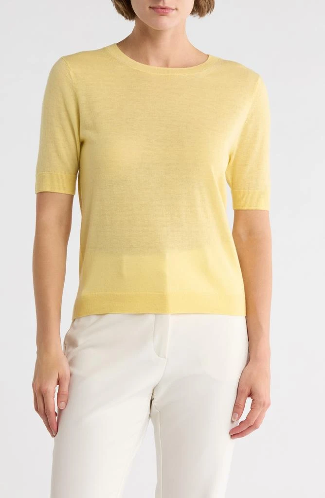 Jason Wu Short Sleeve Wool Blend Sweater