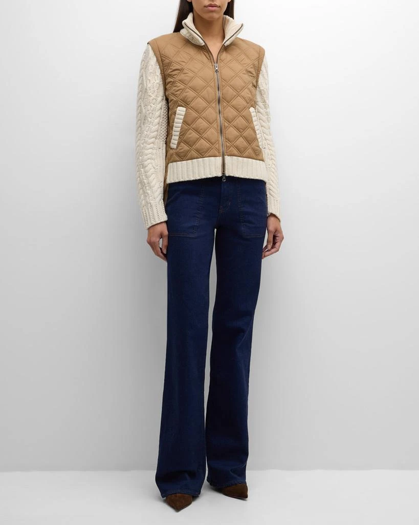 VERONICA BEARD Patra Mixed-Media Jacket 3