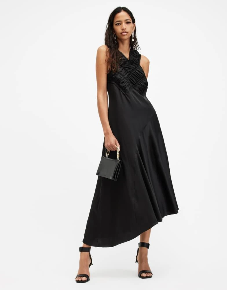 ALL SAINTS AllSaints Mahree maxi dress in black 3
