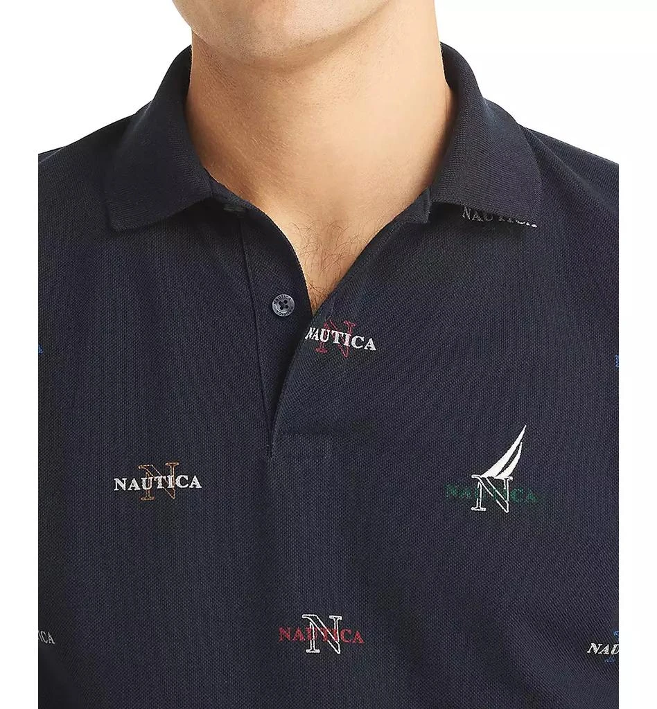 Nautica Men's Classic-Fit Logo-Print Performance Polo Shirt 3