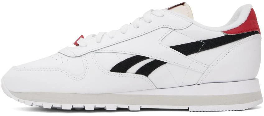 Reebok White & Black Classic Leather Sneakers 3