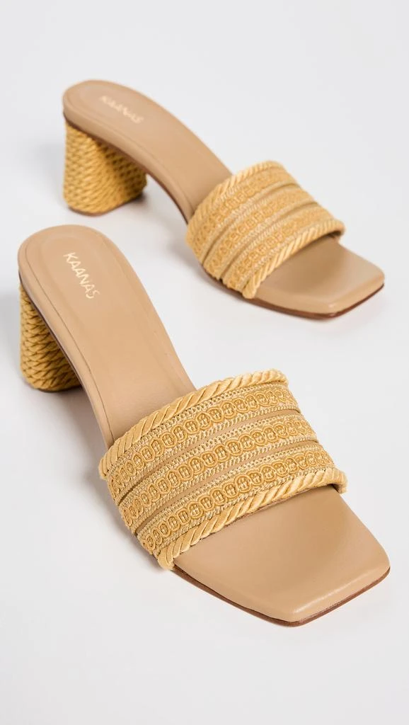 Kaanas Penn Texture Band Corded Heels 4