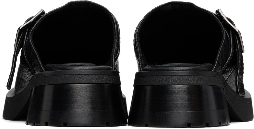 MIISTA Black Aroa Buckled Mules 2