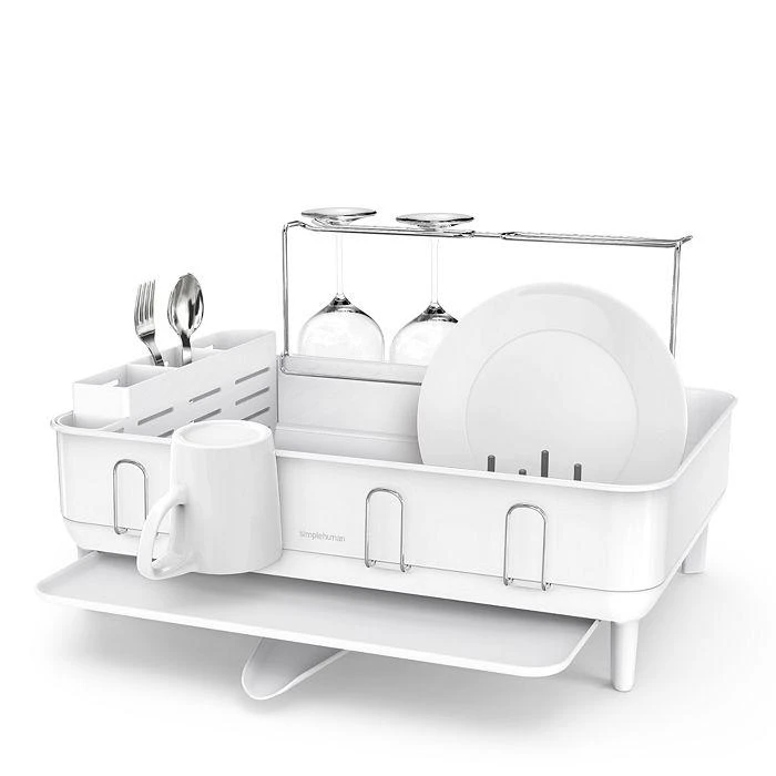 simplehuman Steel Frame Swivel Spout Dishrack 1