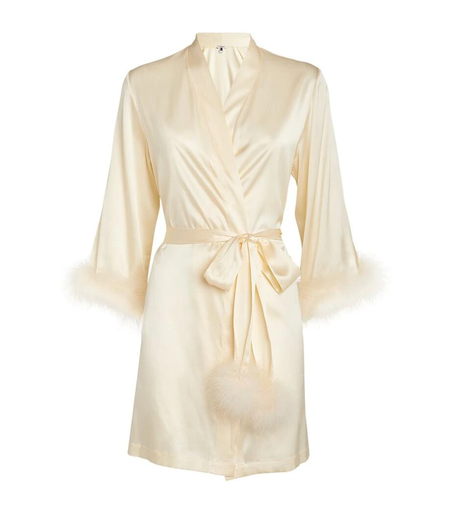 GILDA & PEARL Silk Celeste Short Robe 1