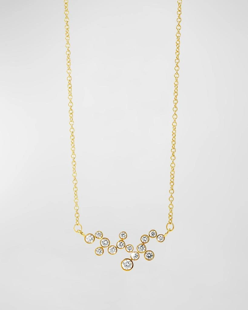 Syna 18K Champagne Diamond Bubbles Necklace 1