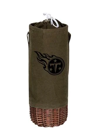 Heritage NFL Tennessee Titans Malbec Insulated Canvas and Willow Wine Bottle Basket