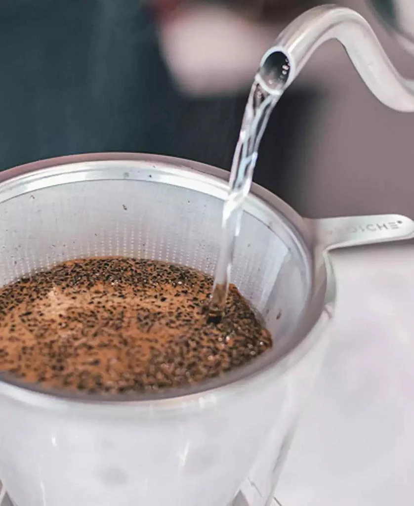 GROSCHE Amsterdam Pour Over Coffee Maker with Double Layer Permanent Stainless Steel Coffee Filter, 28.7 fl oz Capacity 5