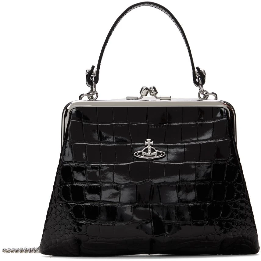 Vivienne Westwood Black Granny Frame Bag 1