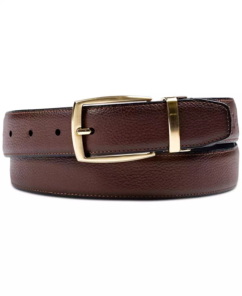 Club Room Men's Reversible Pebble Belt, Created for Macy's 2