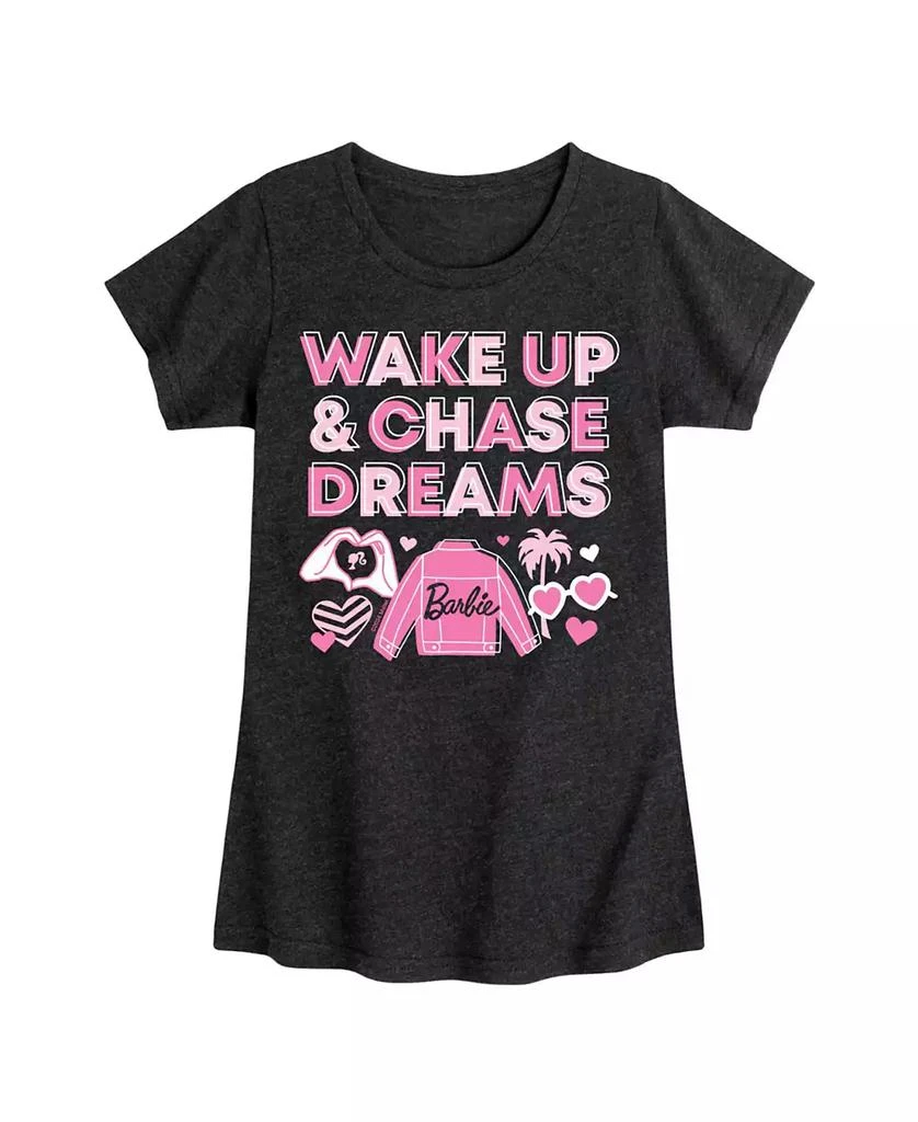 Barbie Big Girls Wake Up Chase Dreams Graphic Short Sleeve T-Shirt 1