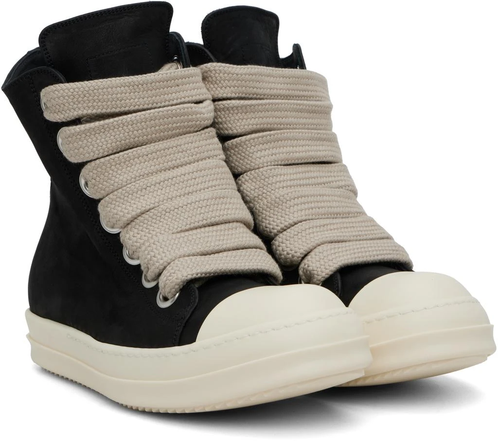 Rick Owens Black Concordians Jumbolace Sneakers 4