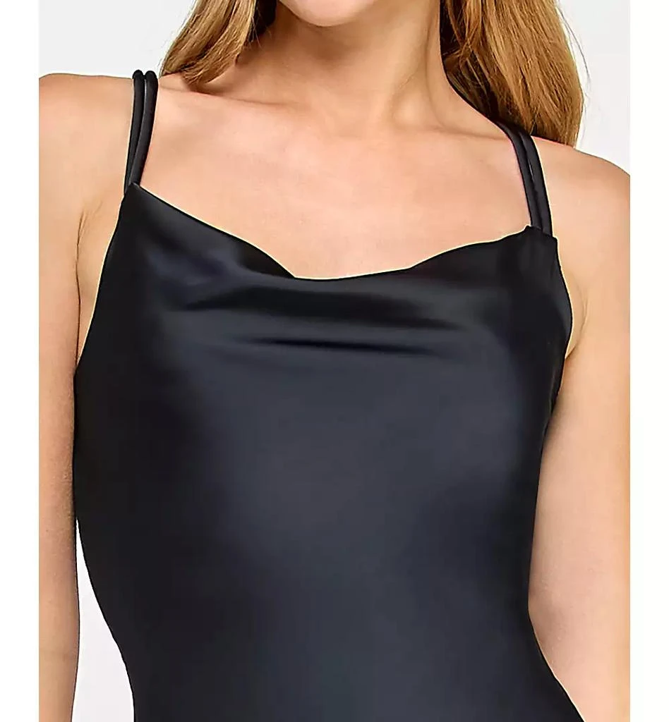 BCX Juniors' Sleeveless Cowlneck A-Line Dress 4